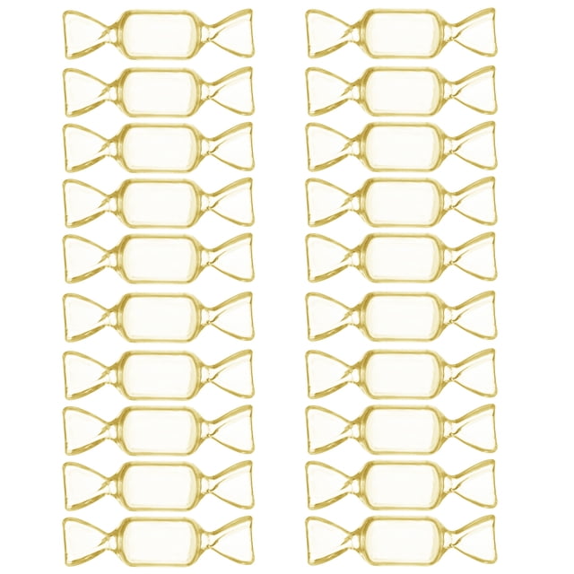 Mini joyero transparente con forma de caramelo, organizador de joyas de plástico, contenedor para guardar dulces para bodas y fiestas.