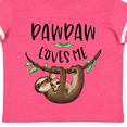 thumbnail image 4 of Inktastic Pawpaw Loves Me Cute Sloth and Baby Boys or Girls Toddler T-Shirt, 4 of 5