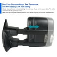 thumbnail image 5 of Spec-D Tuning Manual Towing Mirrors Smoke Turn Signal Lamps Compatible with Ford F250 Super Duty 2003-2015, 5 of 7