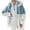 White, variant on WREESH Womens Fuzzy Fleece Jackets Plus Size Hooded Coats Color Block Zipper Coat Thickened Winter Warm Outerwear White