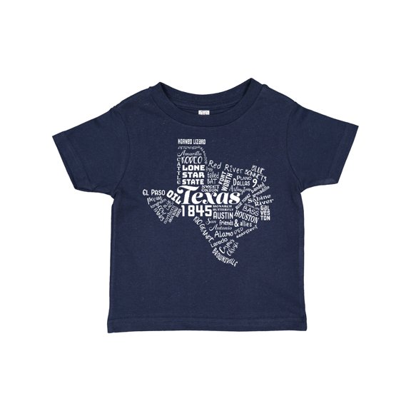 Inktastic Texas Word Salad State Outline Boys or Girls Toddler T-Shirt
