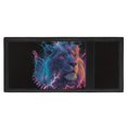 thumbnail image 4 of Chririnla Children's Wallet Neon Lightning Lion Print Lightweight Trifold Card Wallet for Sports, Elastic Polyester Compact Kids Trifold Wallet, 4 of 7