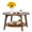 Brown, variant on HarmonyStrings Round Coffee Table 2-Tier Modern Wood Center Table with Storage for Living Room Bedroom or Office Small Space Circle Coffee Table with Sturdy MDF Top & Tapered Legs Easy Assembly,Brown