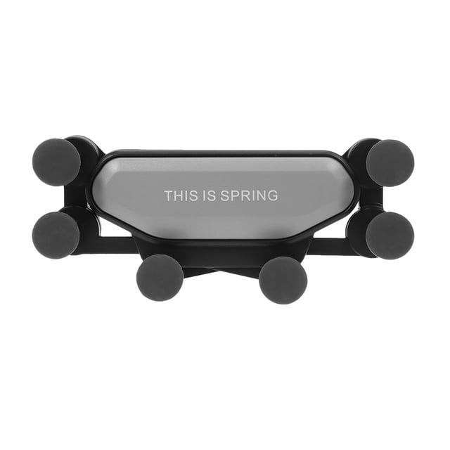 EeaseCA Support de Téléphone pour Voiture, Sortie d'Air, Type à Pression, Capteur de Gravité, Support de Téléphone Mobile, Support de Navigation pour Voiture, Prise en Charge 7 Points (Argent)