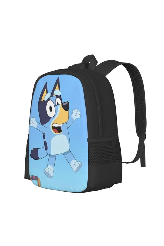 Bluey Pattern Student Backpack School backpack Large Capacity Durable and Ergonomic Backpack with Laptop Compartment and Multiple Pockets