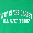 thumbnail image 6 of Wild Bobby Vintage Movie Quote Why Is The Carpet Wet Todd? Women Tri-Blend Racerback Tank Top, Envy, Large, 6 of 6