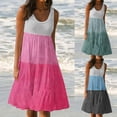 thumbnail image 6 of Dresses for Women 2024 Summer Dresses for Women 2024 Beach Casual Sleeveless Tank Dress Vintage Tie Dye Print Flowy Sundresses Midi Dress Lightning Deals Of Today Prime Clearance, 6 of 7