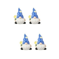 Set of 2 Faceless Gnome Dolls - Unique Garden Ornaments for Eye-Catching Outdoor Decor
