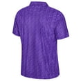 thumbnail image 3 of Men's Colosseum  Purple ECU Pirates Football Print Polo, 3 of 3