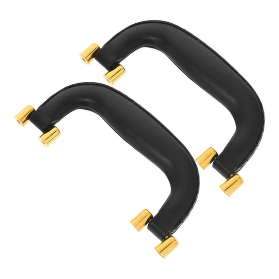 unbranded 2pcs Replacement Luggage Handle Suitcase Handle Grip For Toolbox Trunk Case Comfortable Pu Leather Handle For Easy Carrying