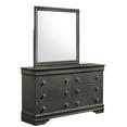 thumbnail image 6 of Blaze 5 Bedroom In Metallic Gray - Modern Design With Upholstered Headboard And Dresser, Mirror, Nightstand, Chest Included 5 Pc Led Lighting, 6 of 6