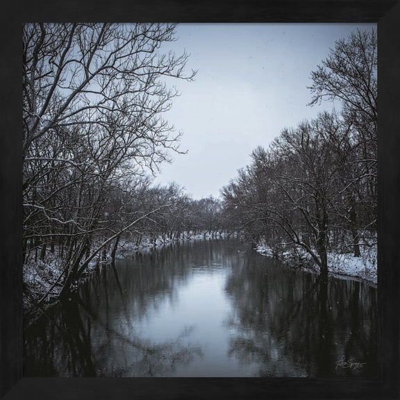 Winding Reflection by Justin Spivey, Framed Wall Art, 13.25W x 13.25H