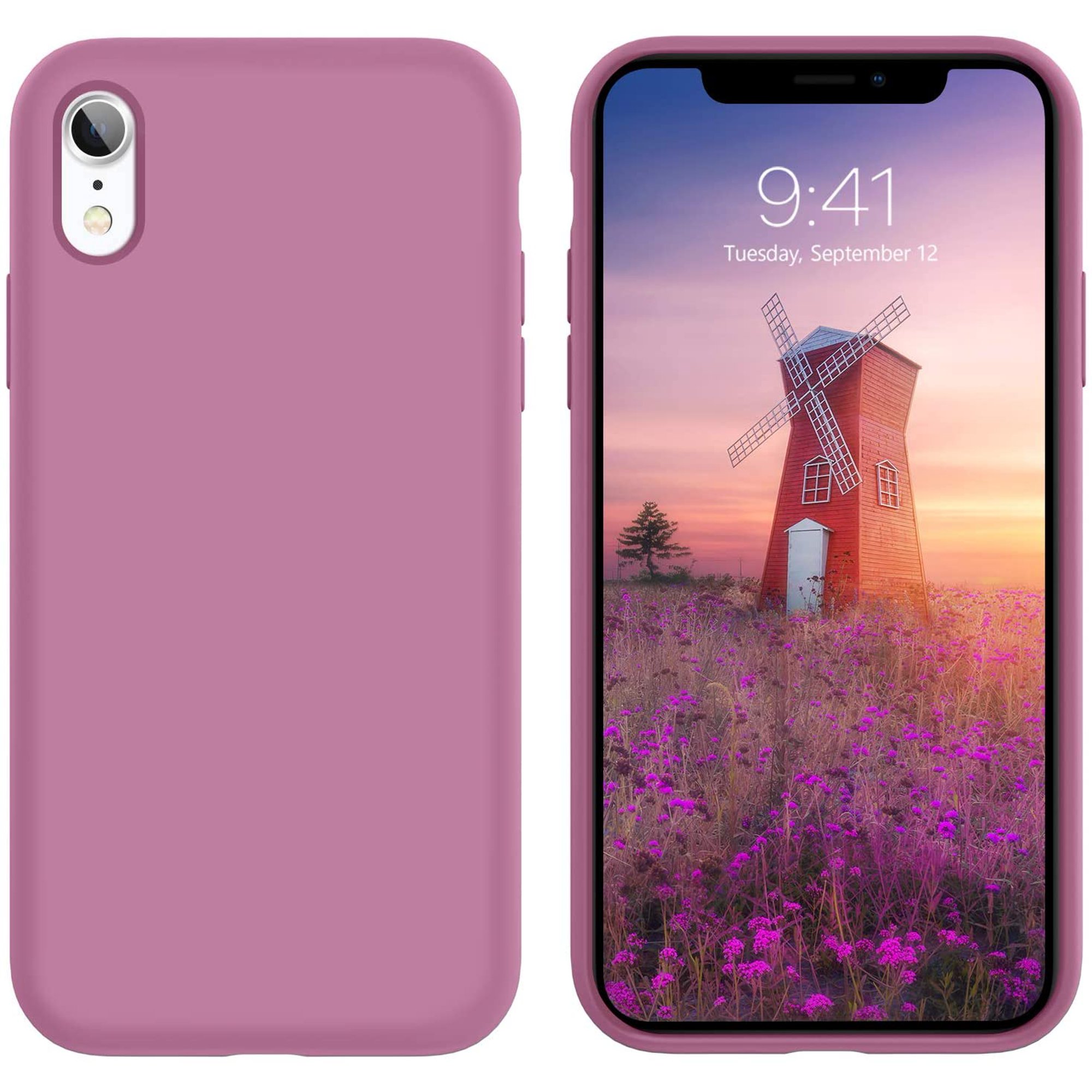 Iphone Xr Case Liquid Silicone Slim Cover Non Slip Grip Anti Scratch Shockproof Durable Gel Rubber With Microfiber Lining Shell Protective Case For Iphone Xr 6 1 Inch Lilac Purple Walmart Canada
