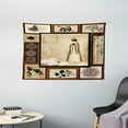 thumbnail image 1 of Japanese Tapestry, Girl in Traditional Dress and Cultural Patterns Ornaments Antique Eastern Collage, Wall Hanging for Bedroom Living Room Dorm Decor, 60W X 40L Inches, Multicolor, by Ambesonne, 1 of 2