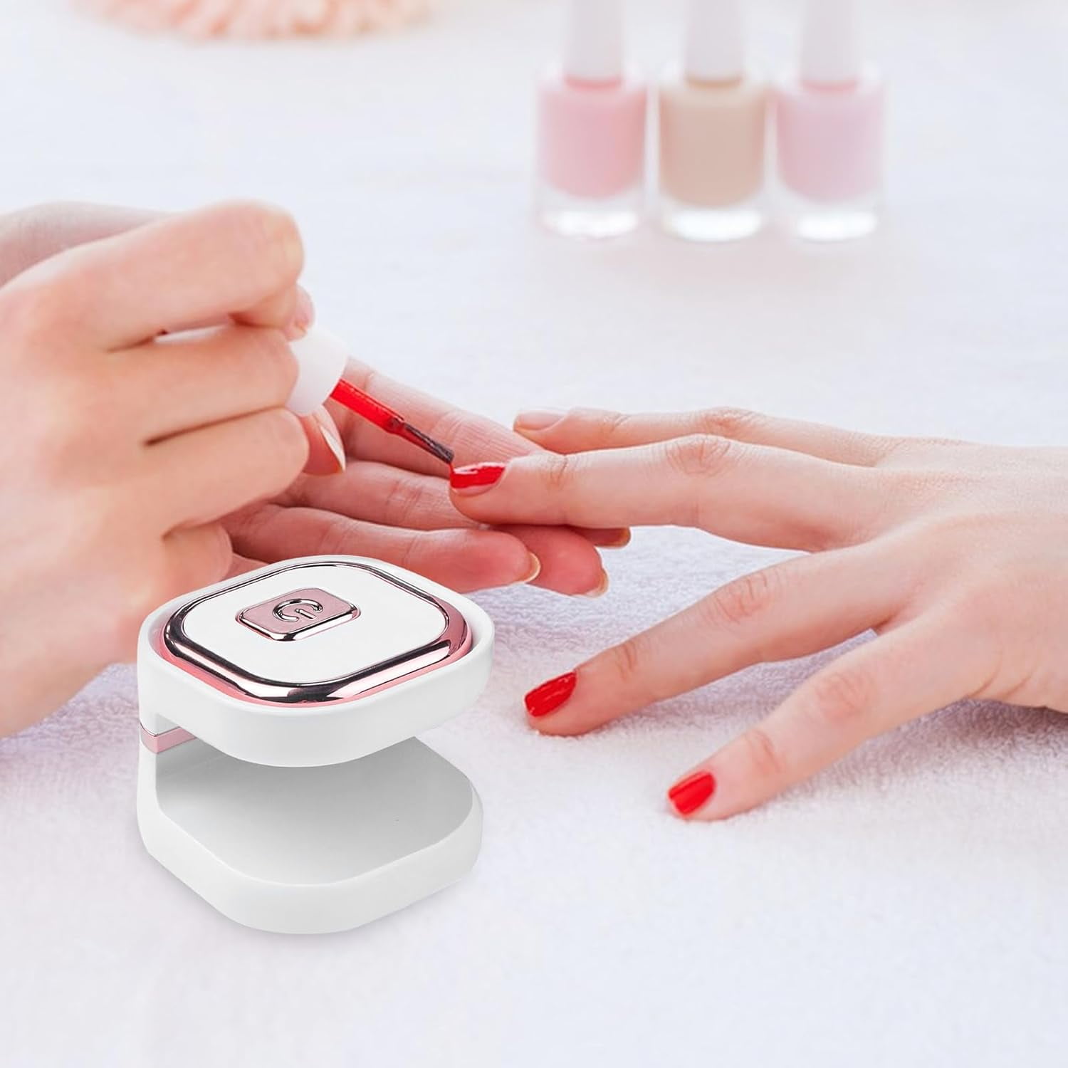 LED Gel Nail Lamp - Small UV Nail Dryer All-round Curing | Quick Drying Gel Lamp, Lightweight Nail Lamp for Nail Polish, Women, Girls Decorhome, 1