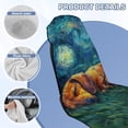 thumbnail image 4 of FOR U DESIGNS Galaxy Dachshund Print Car Seat Towel Covers Portable Washable Car Towel Seat Cover with Seat Absorption Athletic Outdoor Sport Running Towel, 4 of 7
