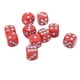thumbnail image 5 of 20 piezas dados de esquina redondeada de 16mm juego de dados de 6 caras para juegos de mesa juegos de matemáticas puntos rojos y azules, 5 of 14