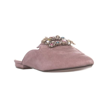 Womens Nanette Lepore Gillian Pointed Toe Backless Loafer Flats, Lilac