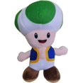 thumbnail image 1 of Mushroom Green Toad Plush Standing Position, Cuddly Cartoon Game Stuffed Toy Doll 8", 1 of 5