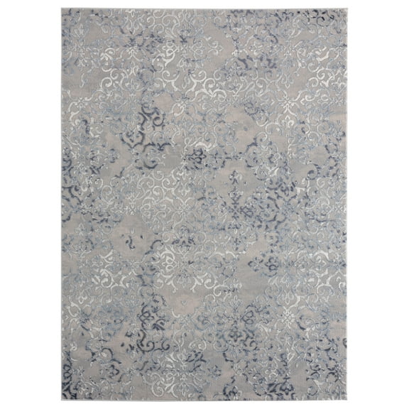 United Weavers Cascades Area Rug 2601 10360 Marblemount Blue Shaded Faded 1' 11" x 3' Rectangle