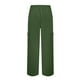 thumbnail image 3 of WILLBEST Pantalones Casuales elegantes para Mujer: Pantalones Capri de Cintura Alta con Bolsillos y Botones para Mujeres a La Moda. Extra Grande, 3 of 4