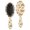 Christmas Reindeer Pine Knit Strip Pattern, variant on Christmas Reindeer Ornament Border Pattern Brush, Detangling Hair Brush, Paddle Styling Brush, Smooth Handle Gifts for Daily Hair Care