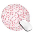 thumbnail image 2 of Disketp Cute Hand Drawn Hearts Small Mouse Pad 7.9x7.9 Inches,Washable Round Mousepad for Office Laptop Computer,Non-Slip Rubber Base Mouse Pads for Wireless Mouse, 2 of 8