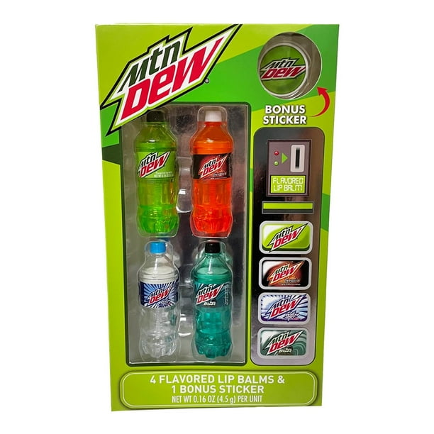 Mountain Dew Flavored Lip Balm 5Piece Vending Machine Pack