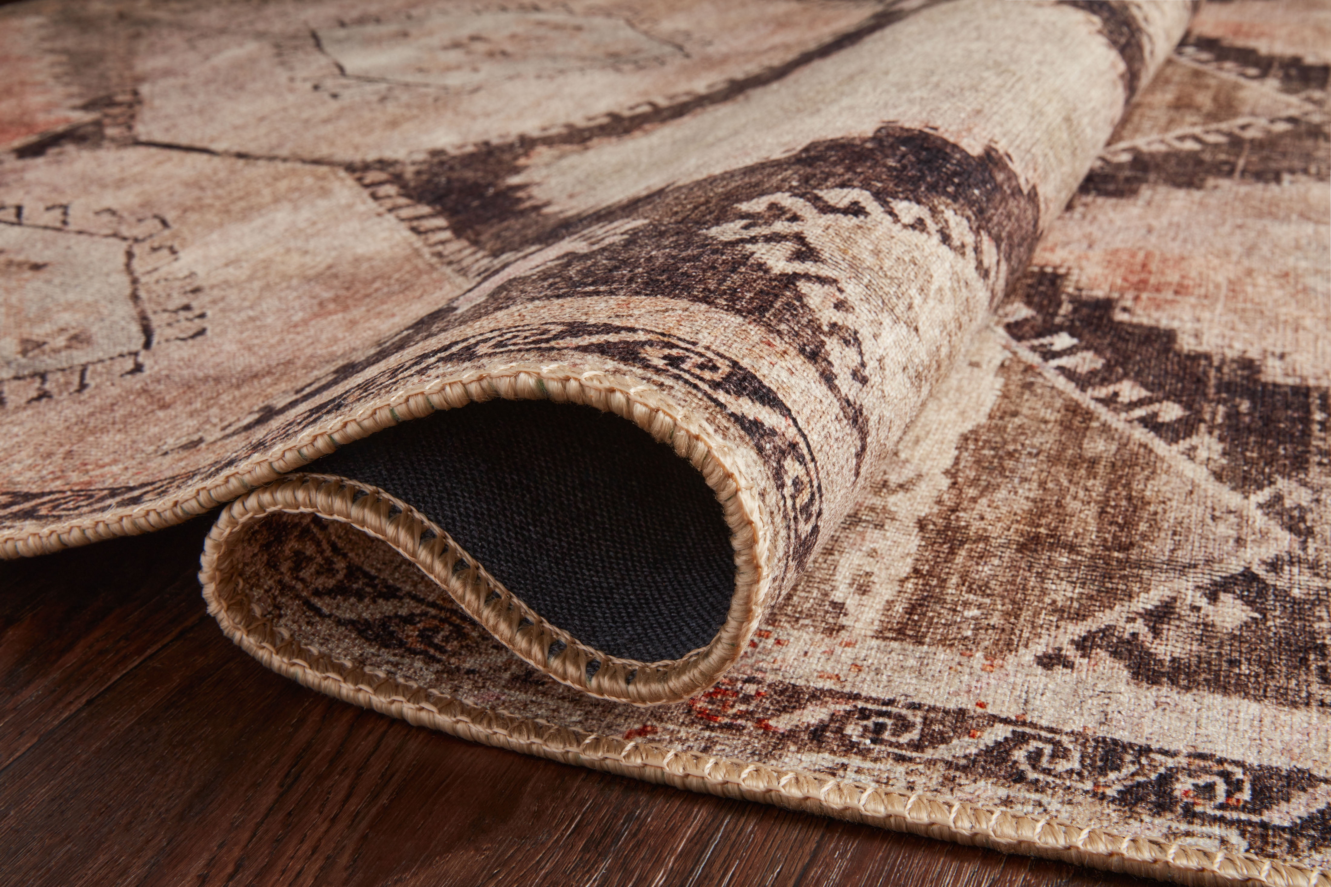 Loloi Wynter Graphite / Blush 8'-6" x 11'-6" Area Rug