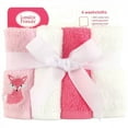 thumbnail image 2 of Luvable Friends Baby Girl Super Soft Cotton Washcloths, Foxy, One Size, 2 of 2