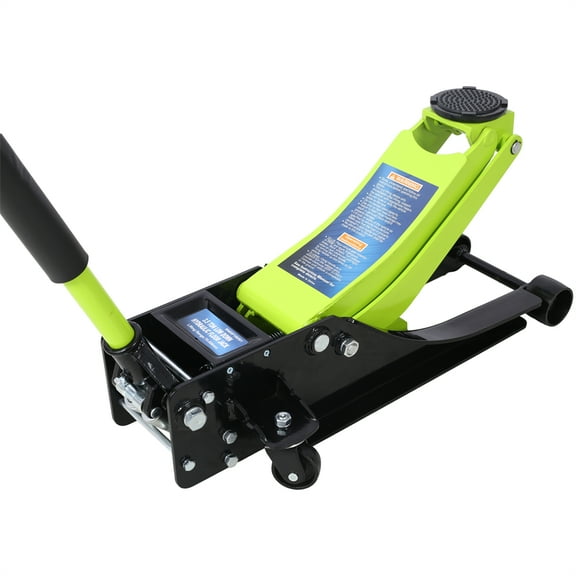 3.5 Ton Floor Jack, Heavy-Duty Steel Racing Floor Car Jack with Dual Piston Quick Lift Pump, Truck Hydraulic Jack, Providing Stable Support for Various Cars