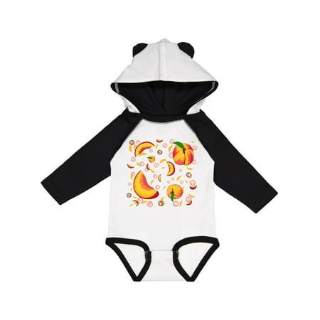 

Inktastic Peach Fruit Party Gift Baby Boy or Baby Girl Long Sleeve Bodysuit