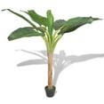thumbnail image 5 of vidaXL Artificial Tree with Pot Banana Plant Lifelike Flora Indoor Decor Green, 5 of 7