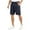 Navy, variant on Enjoytime Workout Shorts Men Solid Color Button Waist Straight Plus Size Shorts with Zipper Pockets for Outdoors Golf Army Green XXXXL