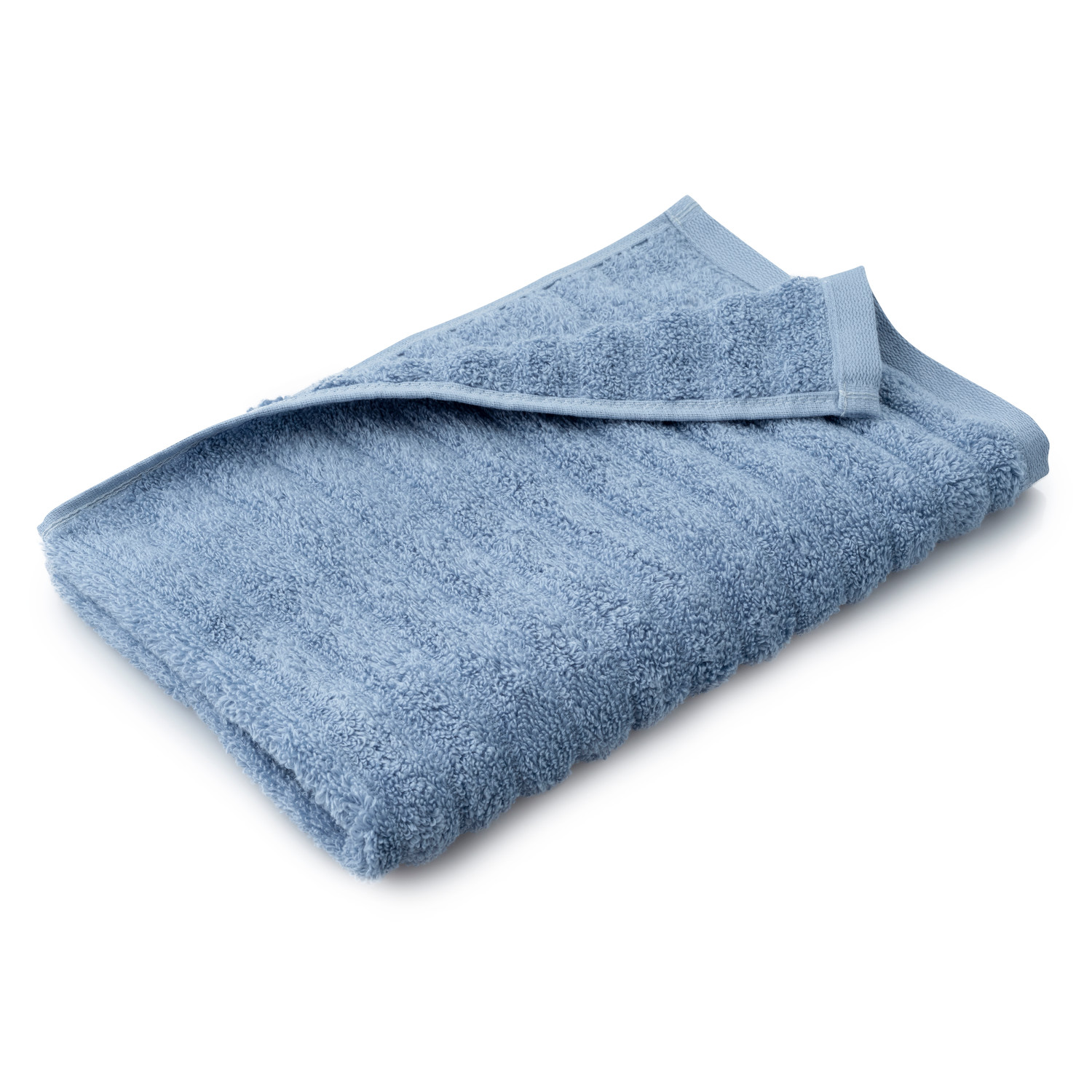Mainstays Performance 6-Piece Towel Set, Textured Blue Linen - image 4 of 6