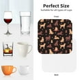 thumbnail image 5 of Leather Coasters with Heat-resistant for Drinks, Chocolate Labrador Retriever Dog Cup Coasters Cup Pad Mat for Tabletop Protection, Coffee Table, Office Desk and Housewarming Gift, 5 of 5