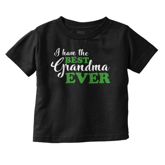 Best Grandma Ever Cute Nana Gram Youth T Shirt Tee Girls Infant Toddler Brisco Brands 12M