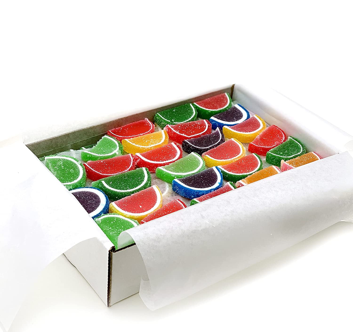 Assorted Mini Fruit Slices Nostalgic Jelly Slice Candy 1 Pounds FREE  SHIPPING