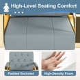 thumbnail image 5 of S-HOME Ergonomic Hydraulic Salon Chair – 360° Swivel Non-Tilting Hairdressing Chair with PU Leather for Barbers, Spas, and Tattoo Studios, Blue, 5 of 16
