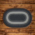 thumbnail image 1 of Colonial Mills Rug NG49R096X096 8 x 8 ft. North Ridge Round Braided Rug  Charcoal, 1 of 1