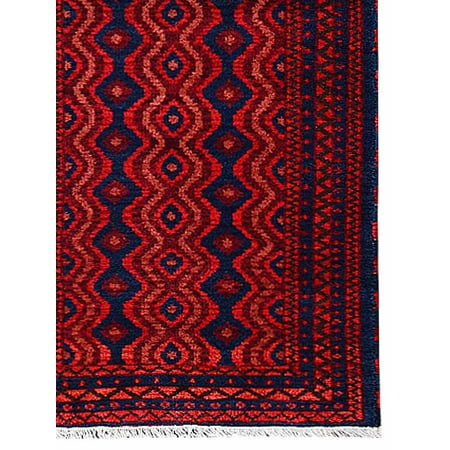 Hanro Woolen Silk - Rugsotic Carpets Hand Knotted Afghan Wool And Silk 2'6''x10' Oriental Runner Area Rug Kazak Multi AF0113