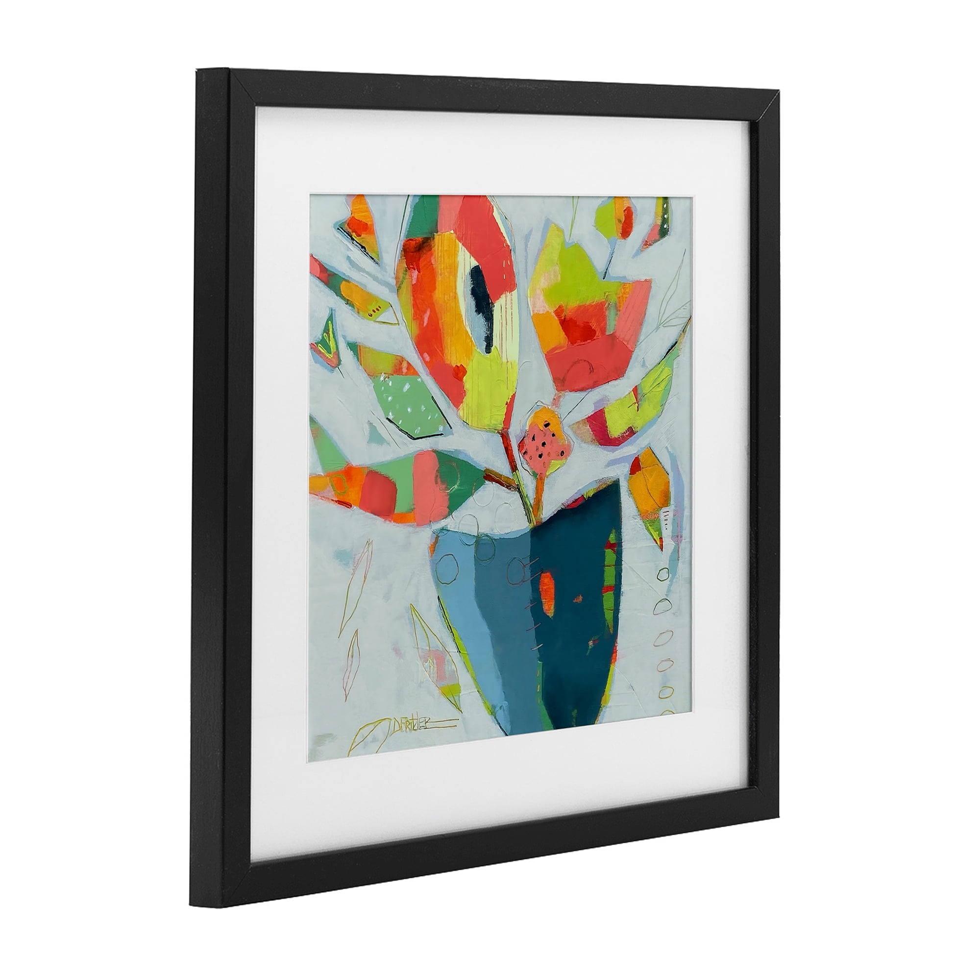 Getting My Groove On Black Framed Print Under Glass, design by Dianna Fritzler