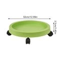 thumbnail image 2 of Plant Pallet Caddy with 4 Wheels, Round Flower Pot Mover,Plant Pot Pallet Dolly Caster with Universal Wheels，Indoor Rolling Planter Dolly on Wheels, Outdoor Planter Trolley Tray Coaster, 2 of 5