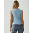 thumbnail image 6 of Fitted Crew Neck Sleeveless Waistcoat with Button Detail, 6 of 6