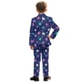 thumbnail image 5 of Whosucclay Fireworks Star Print Durable Boys Suit, 2 Piece Blazer Pants Set Elastic Waist Polyester Boys Suit Set for Prom Party, 5 of 10