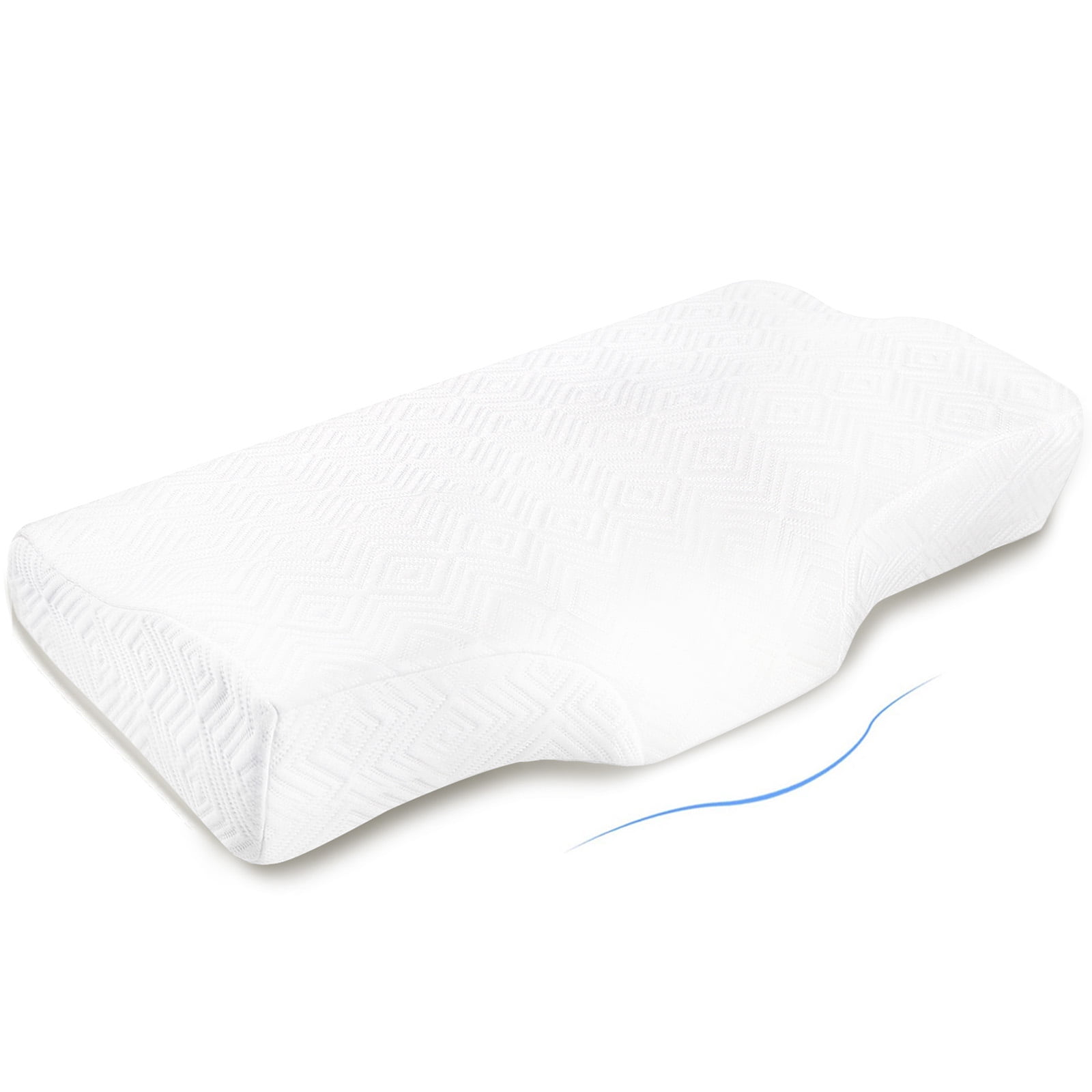 Slow Rebound Memory-Foam Pillow Cervical Contour Pillow for Neck Pain Anti Snore 