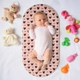 thumbnail image 1 of Juego de ropa de cuna infantil de seda estampada, sábanas para cuna infantil, funda para colchón de cuna infantil para recién nacido, seda suave, lavable a máquina, ideal para cunas, 1 of 8