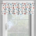 thumbnail image 2 of Ambesonne Christmas Valance Pack of 2, Noels Presents, 54"X18", Scarlet Blue Beige, 2 of 5