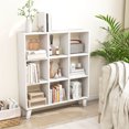 thumbnail image 2 of Costway 1 PCS 9-Cube Bookcase with 6 Removable Shelves Raised Support Feet for Living Room White, 2 of 8