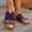 Purple, variant on Viluyesy Sandals for Womens, Open Toe Color Block Fashion Buckle Summer Casual Flat Shoes Blue